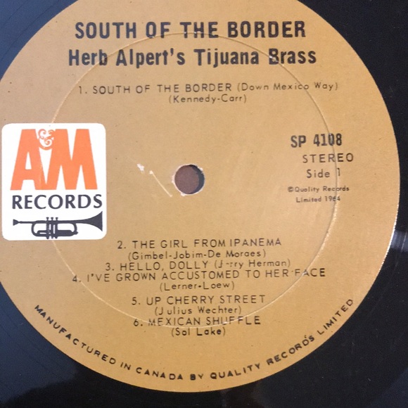 3/$30 Herb Alpert’s Tijuana Brass “South of the Border” vintage vinyl album 1966 - Picture 3 of 4